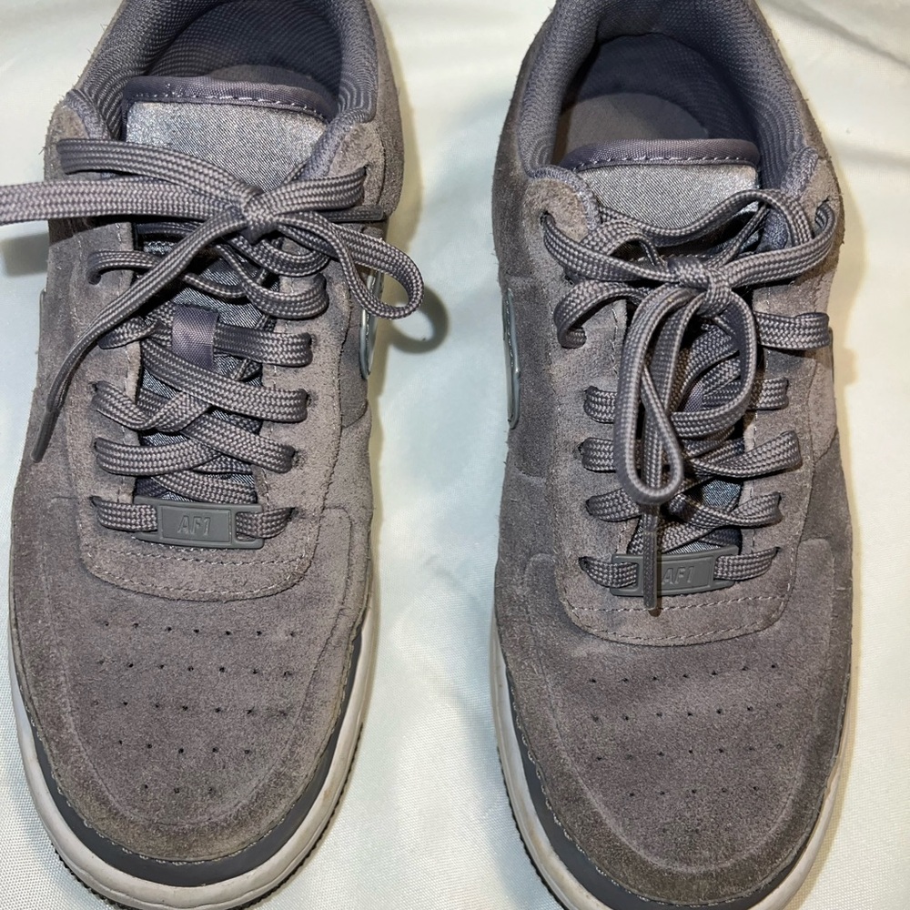 Nike Air Force 1 Jester Low, Gunsmoke gray, Suede, size 7